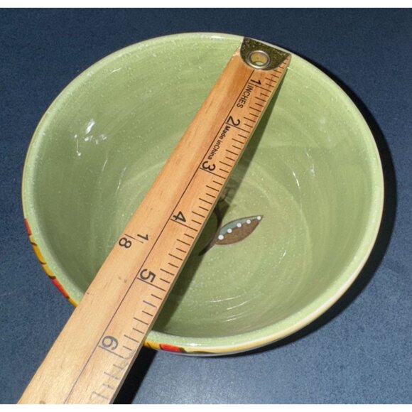 Hand-Painted Pier 1 Imports Carynthium Floral Bowl - Picture 5 of 5